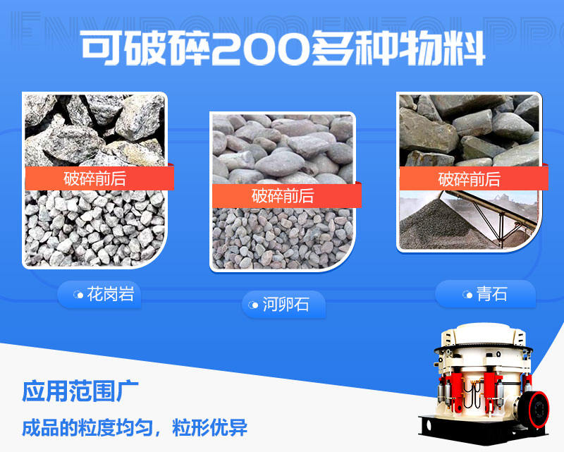 1750圓錐破碎機的應(yīng)用范圍 1750圓錐破碎機的應(yīng)用范圍