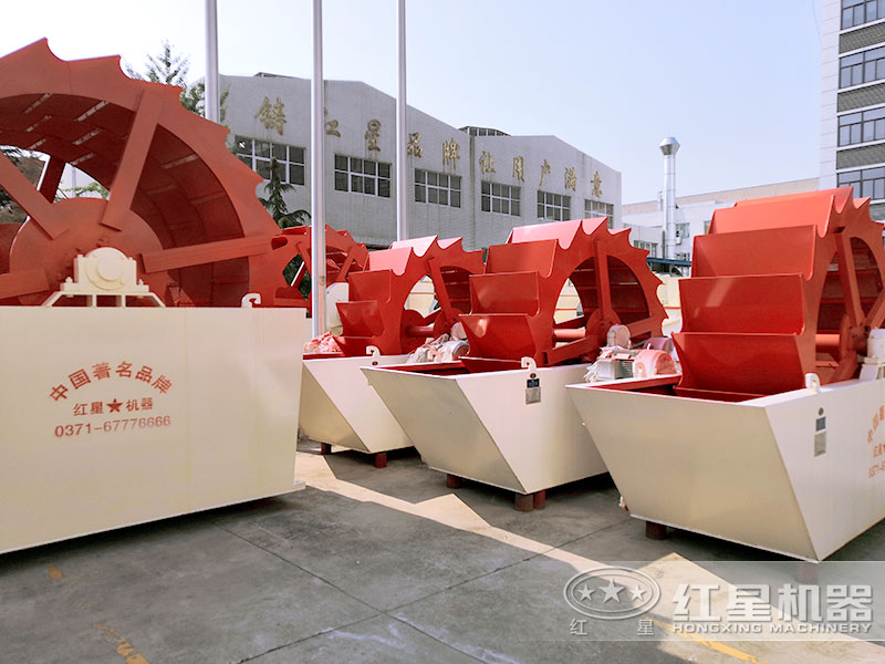 輪斗洗石機(jī)車間展示，規(guī)格多