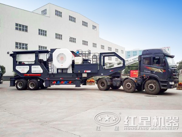 一小時200t建筑垃圾制砂機搭載車頭 一小時200t建筑垃圾制砂機搭載車頭