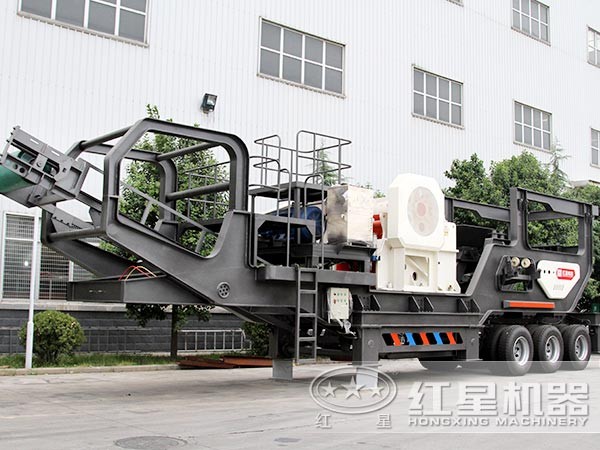 一種車載式流打砂機成品(搭載顎式破碎機) 一種車載式流打砂機成品(搭載顎式破碎機)