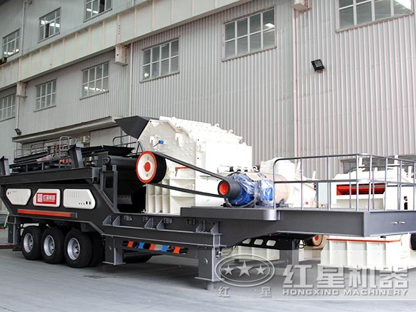 移動卵石制沙機(搭載細碎機) 移動卵石制沙機(搭載細碎機)