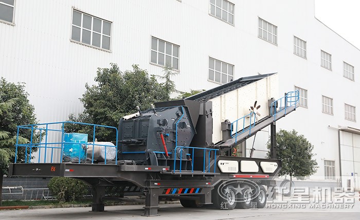 輪胎式移動建筑垃圾破碎機 輪胎式移動建筑垃圾破碎機