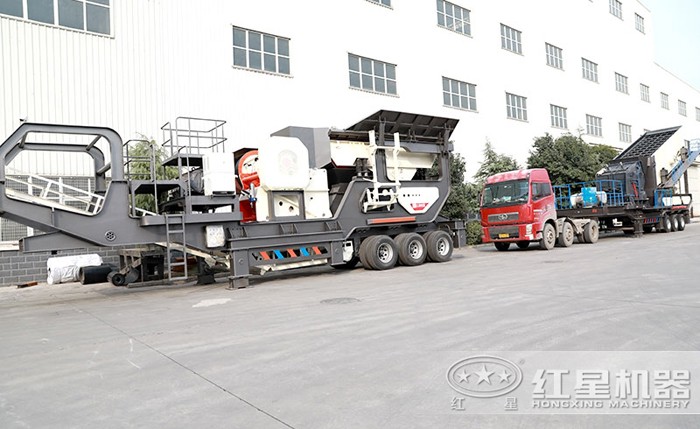 輪胎式大型石塊粉碎機 輪胎式大型石塊粉碎機