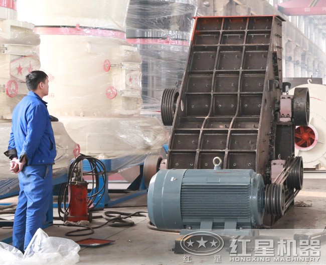 雙級粉碎機，安裝完畢