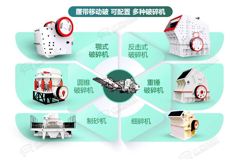 紅星“百變”流動破碎石子機 紅星“百變”流動破碎石子機