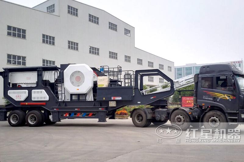輪胎式移動石子機 輪胎式移動石子機