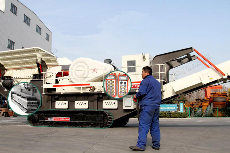 車載環(huán)保型石子打沙機出廠驗貨 車載環(huán)保型石子打沙機出廠驗貨