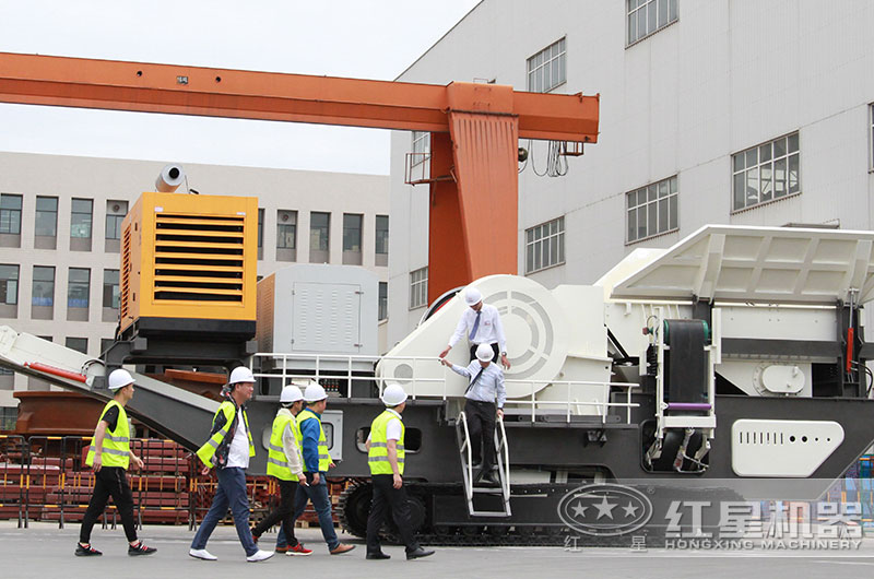 流動石子機客戶考察 流動石子機客戶考察
