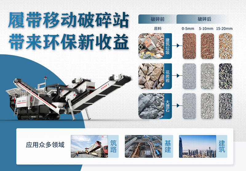 履帶式移動破碎站應用廣泛 履帶式移動破碎站應用廣泛