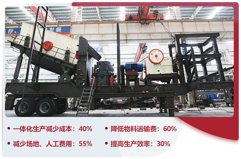 移動式石子破碎機一體化生產(chǎn)，智能更安全