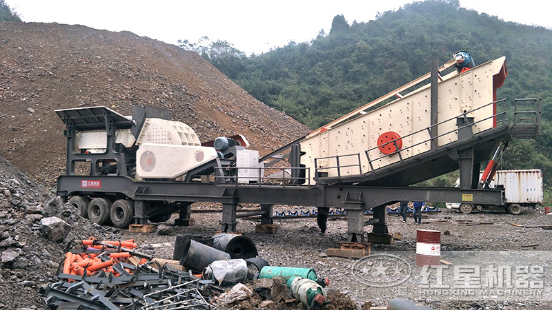 移動制砂機(jī)-搭配錘式破碎機(jī) 移動制砂機(jī)-搭配錘式破碎機(jī)