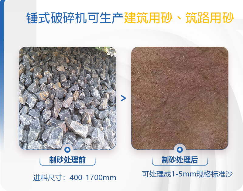 錘式制砂機(jī)出料成品 錘式制砂機(jī)出料成品